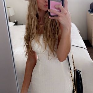 Cousin to Couture White Eyelet Mini Dress